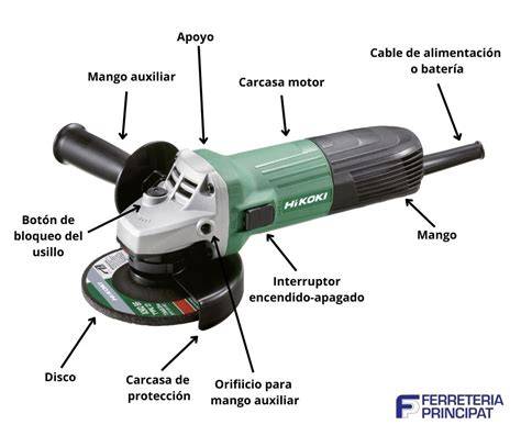 esquema de funcionamiento de amoladoras a batería
