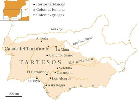 mapa de Tartessos y su influencia