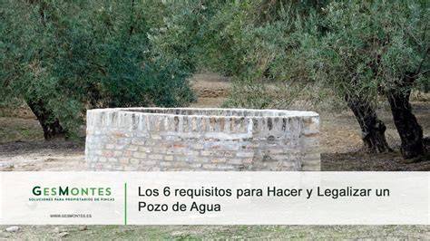 guia construir pozo agua permisos