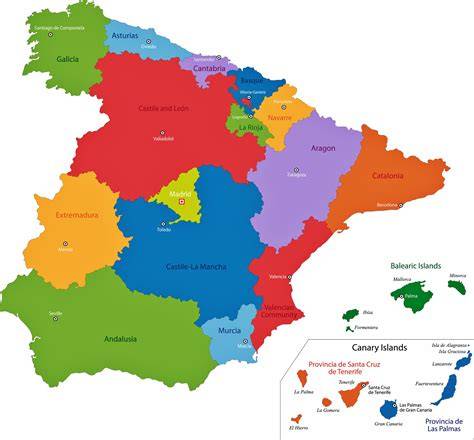 mapa regional de España de aislamientos