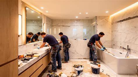equipo técnico de reformas de baño