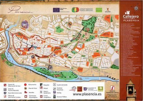 mapa de Cáceres y Plasencia zonas de trabajo
