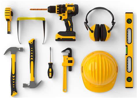 empresa de construcción con equipo y herramientas