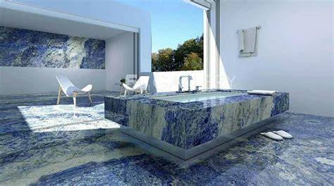 marmol azul sodalita envejecido