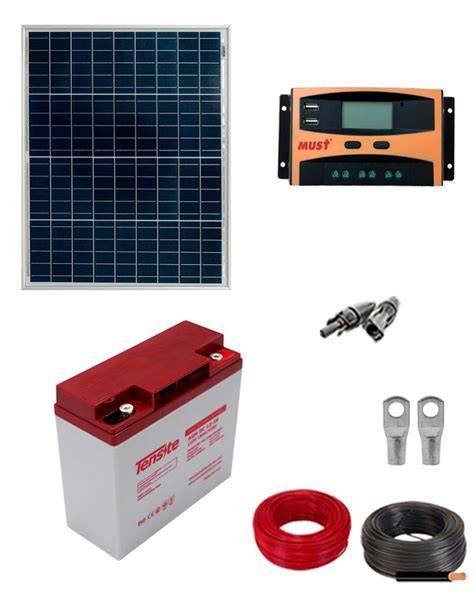 kit solar con bateria y regulador
