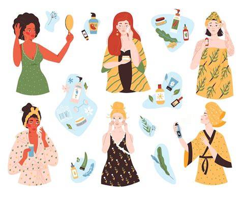 ilustración de mujeres diversas en roles de cuidado y trabajo