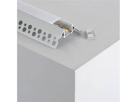 perfil aluminio tira LED integracion escayola