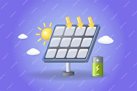 panel solar ilustración de composición