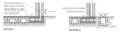 diagrama de cámara de aire bajo forjado sanitario