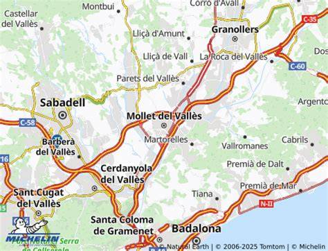 mapa de Mollet del Vallès y Mollet funciones