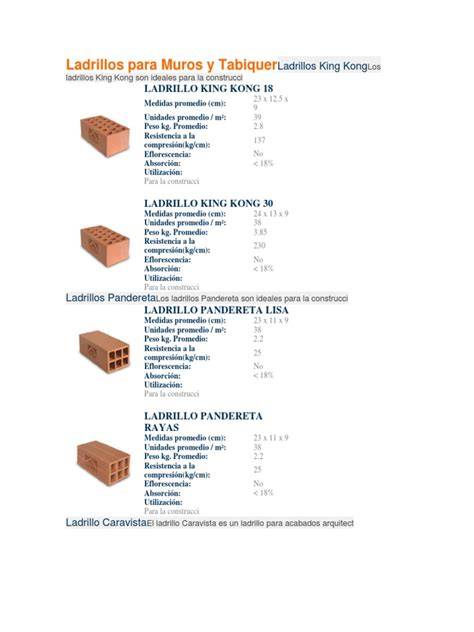 tabla de comparación de ladrillos refractarios