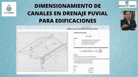 esquema de canalones y pavimento