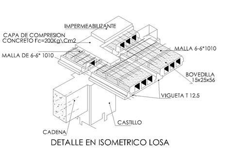 esquema estructural de vigueta y bovedilla