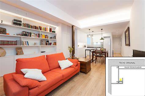 foseado de pladur iluminación LED salón