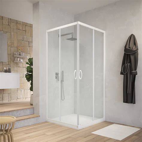 plano esquemático de ducha angular 70x70
