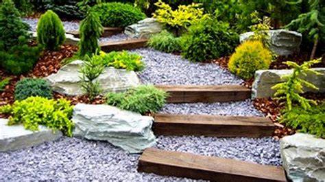 piedras naturales en jardines con pavimentos táctiles