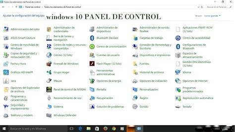 gráficos de navegación del panel de control