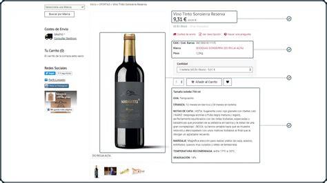 imagen de ficha de producto y precio