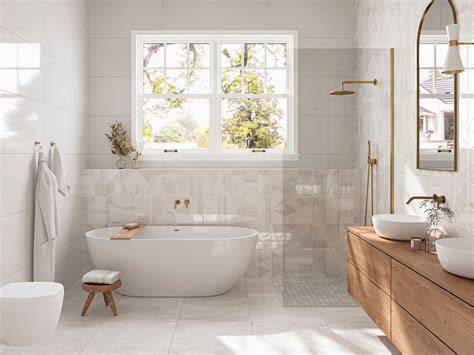 Azulejo Adair Blanco en baño moderno