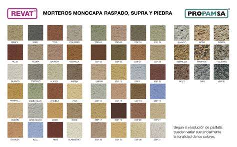 muestra de colores especiales en morteros