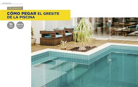 diagrama de distribución de gresite en piscina