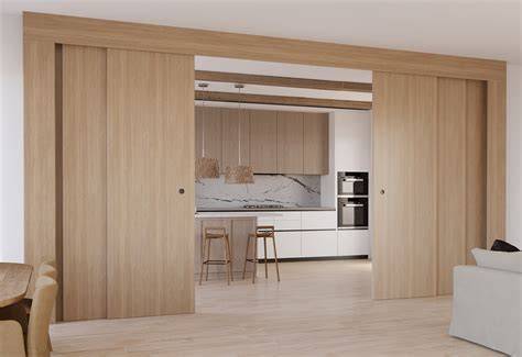 Puerta corredera de pared con sello hermético