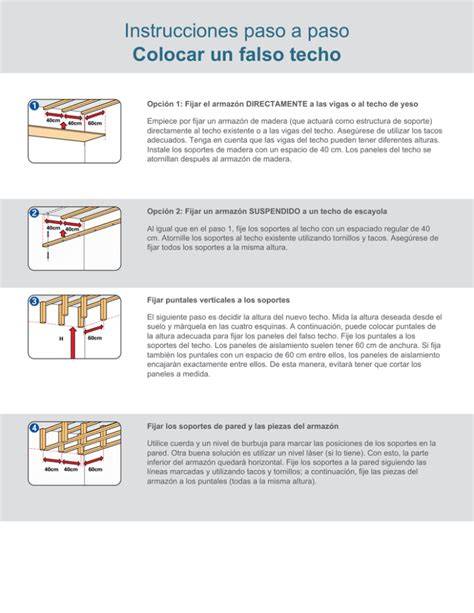 instrucciones detalle cierre a techo paso a paso