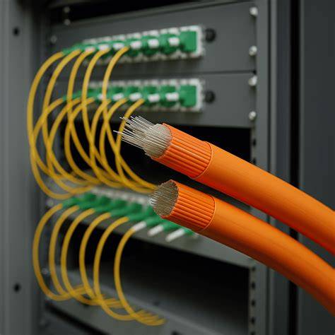fibra óptica o cableado oculto en florón