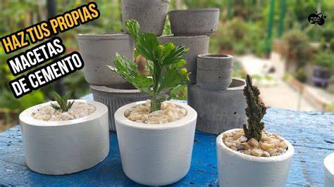 macetas de cemento impermeabilizadas esquema