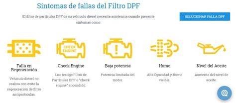 señales de fallo del DPF en maquinaria