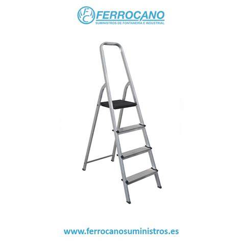 escalera domestica de 4 peldaños detalles de seguridad