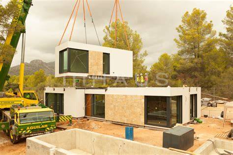 gráfica de modelos de viviendas modulares