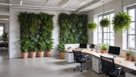 Decoración de negocios con plantas en Madrid