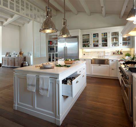 imagen de parquet en cocina americana