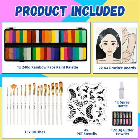 kit de purpurina y pintura