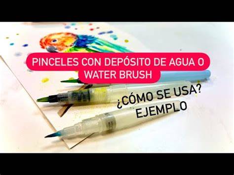 asm Agua y pinceles en acuarela explicación (infografía básica)