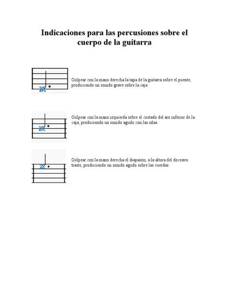 técnicas de guitarra y percusión en directo