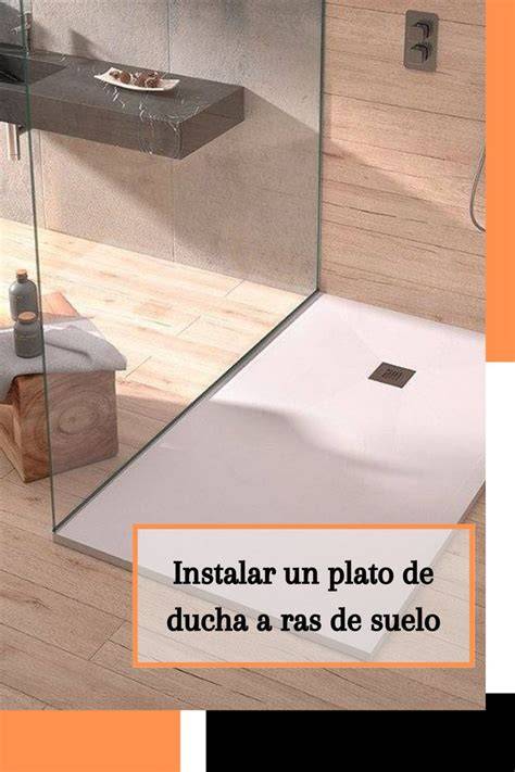 instalación de plato a ras de suelo