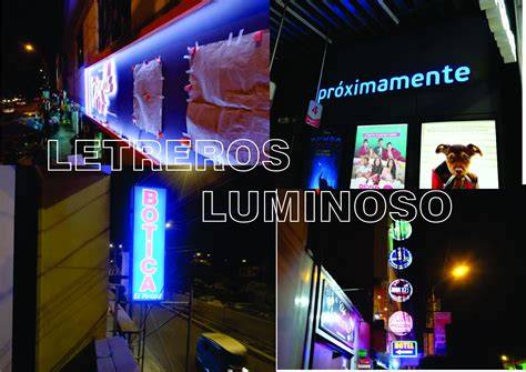 Imagen ilustrativa de carteles luminosos en fachada
