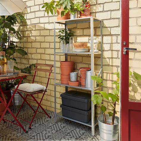 estantería Hyllis para interior y exterior (consejos de montaje)