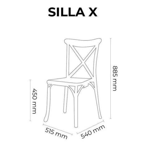 esquema de medidas de sillas por tipo
