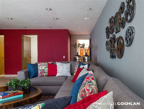 ejemplos de combinaciones salón gris