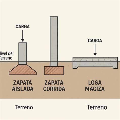 tabla de diferencias entre zapata y losa (resumen)