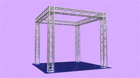 infografico estructura truss para discoteca