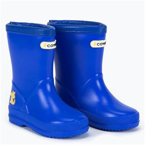 bota de agua para niños azul marino detalle de suela