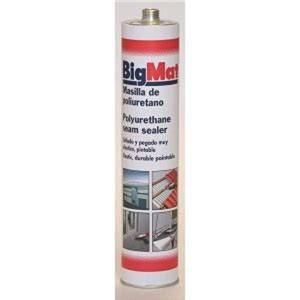 masilla de poliuretano BigMat blanca 300 ml