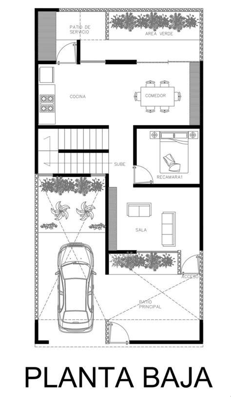 Plano interior de la Avalon V2 con habitación en planta baja